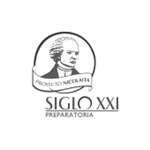 Logo PREPARATORIA PROYECTO NICOLAITA SIGLO XXI gris